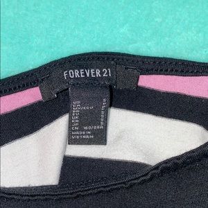 FOREVER 21 summer striped bodysuit